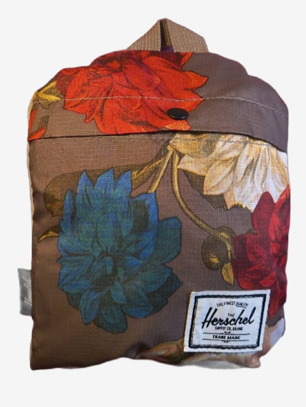 Herschel Supply Co. Packable Duffle Bag Dark Floral Compact Travel Gym